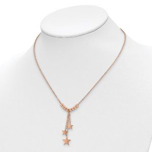 Chisel Rose IP Star Necklace